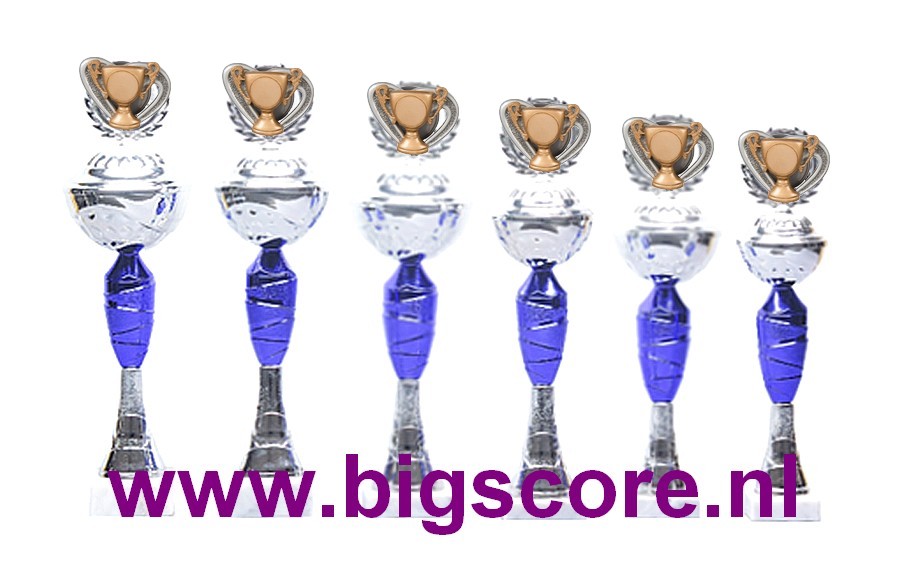 Neutraal Cup beker Z 524 Blauw-Zilver